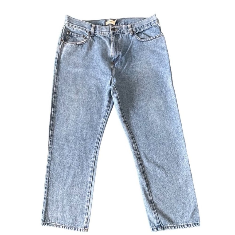 Ruff Hewn Relaxed Fit Medium Wash Men's Denim Jeans Size 38 x 30